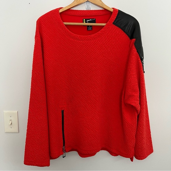 jamie sadock Tops - Jamie Sadock Womens Textured Top Size XL Long Sleeve